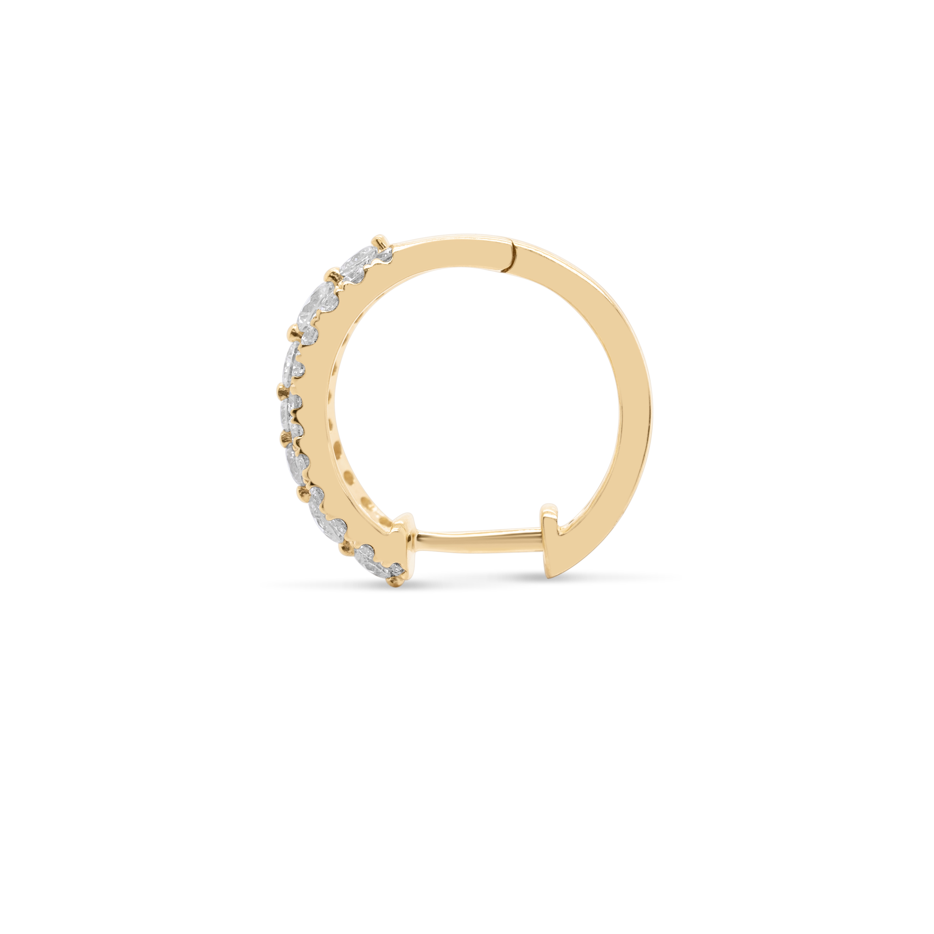 Diamond Hoop Earrings 0.95 ct. 14K Yellow Gold